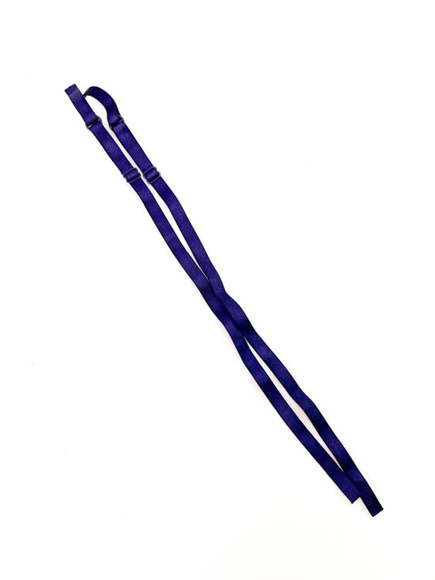 Dark Blue Adjustable Bra Straps Lingerie Straps Elastic Trim 1 Pair